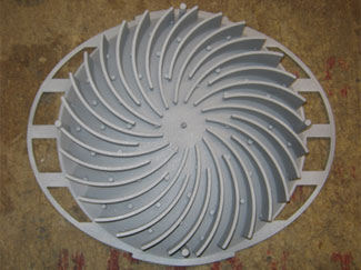 Integrated Heat Sink Fin Cast Using Rubber Plaster Mold Casting